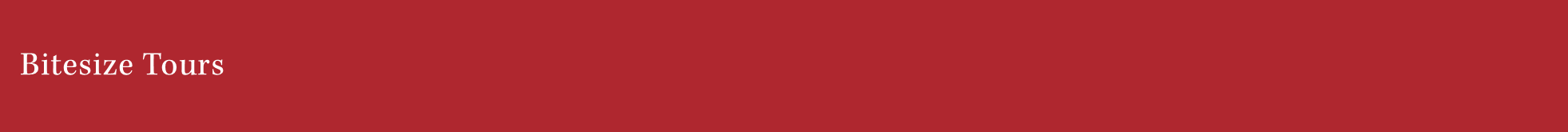 Bitesize tours v2 bitesize tours v2